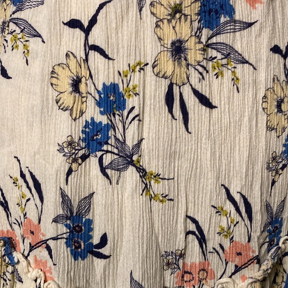 NWOT Tart Floral Ruffle Dress ~ Size Small ~ Cream - Picture 9 of 10